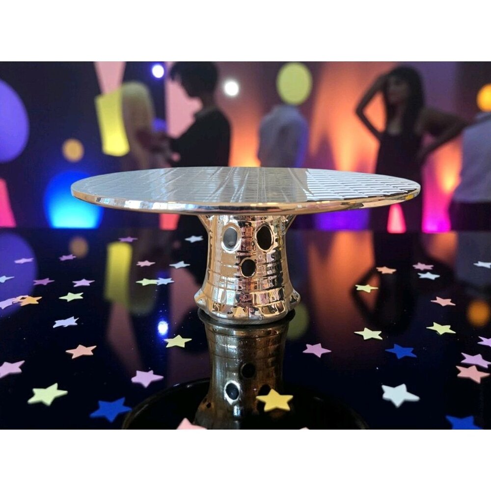 New Ceramic Halloween Silver Disco Ghost Dessert / Cake & Cupcake Party Stand